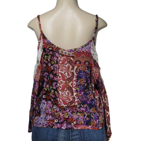 ANTHROPOLOGIE NWT Boho S Peasant Hippie India Gypsy Lace Floral Festival Top - Picture 6 of 11